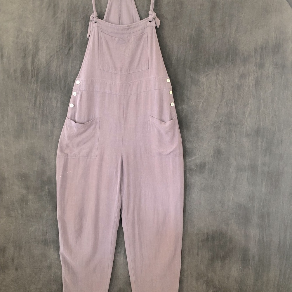 Mahina size S blue overalls. Super comfy and soft.